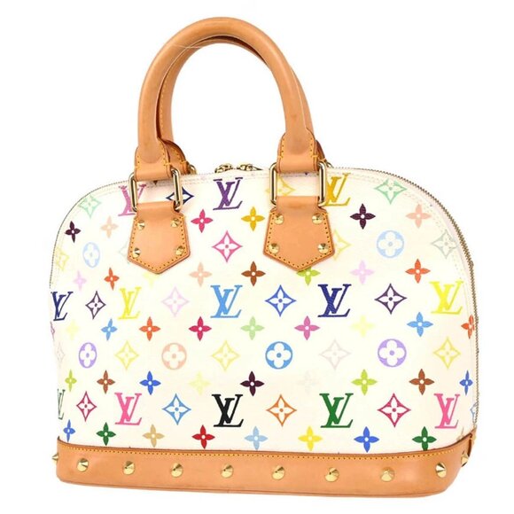 Louis Vuitton White Monogram Multicolor Alma Handbag - Picture 6 of 15